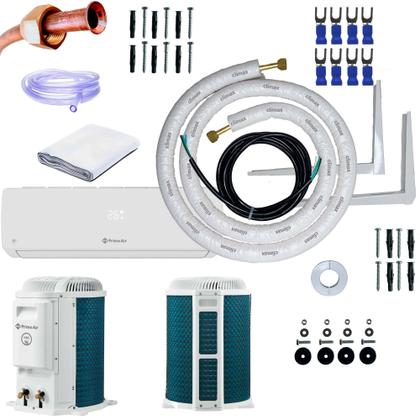 Imagem de Kit Completo Para Instalação Ar Condicionado Britania 12000 BTU/h Prime Air 12000ITF2 Inverter 2 Metros C/ Suporte 450mm