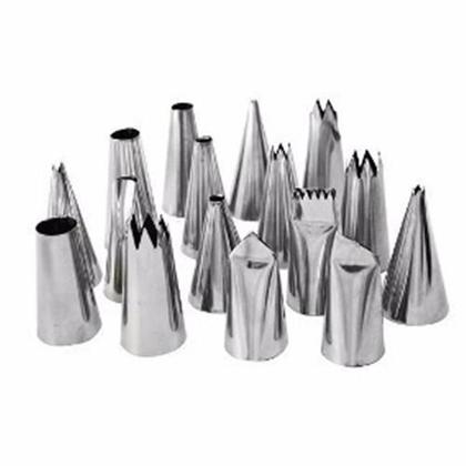 Imagem de Kit Confeiteiro Completo 17 Bicos Saco Silicone Adaptador