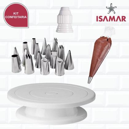 Imagem de Kit Confeiteiro Completo Bailarina + Bicos + Saco + adaptador