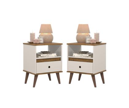 Imagem de Kit Conjunto 2 Mesa de cabeceira Retro minimalista - Ted