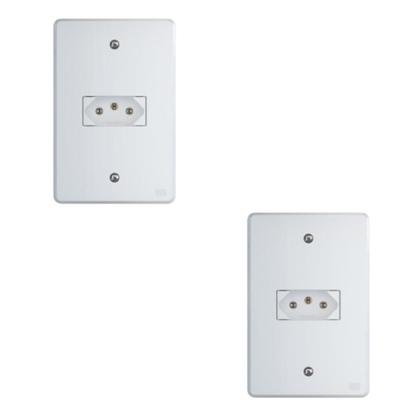 Imagem de Kit Conjunto Interruptor 4x2  1 módulo 2P+T 20A 250V