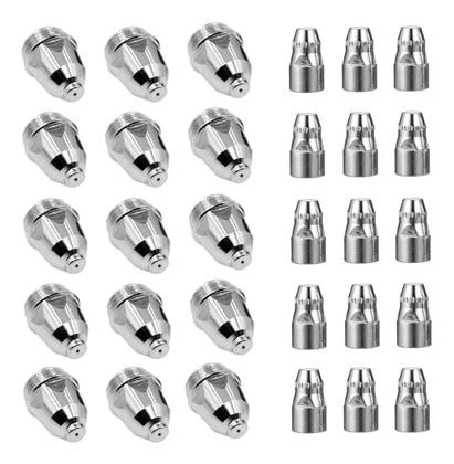 Imagem de Kit Consumíveis Tocha Corte Plasma P80: 15 un. Bico - 15 un. Eletrodo