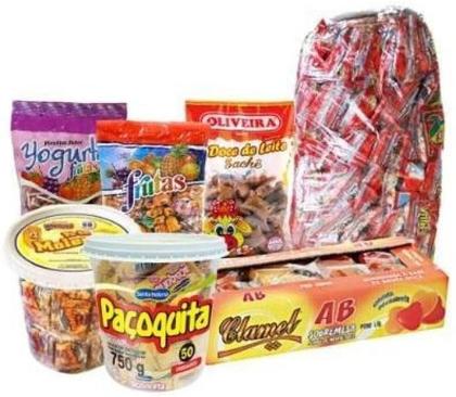Imagem de Kit Cosme E Damião Com Mais De 400 Doces + Saquinhos