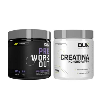 Imagem de Kit Creatina 300g + pré treino original DUX  300g