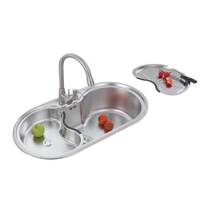 Imagem de Kit Cuba Gourmet em Inox para Cozinha - Linha Diamond - LMS-FSH-665A