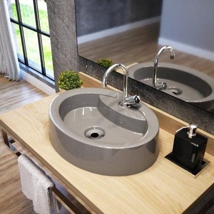 Imagem de Kit Cuba Ov43 com Torneira C50 e Válvula 1 Polegada Abs Compace