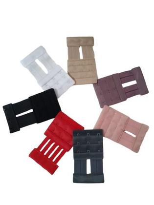 Imagem de Kit de 7 extensores Elásticos para Sutiã Médio 3 Ganchos e 3 Regulagens