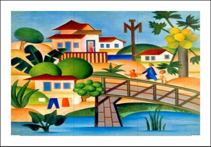 Imagem de Kit De Bordar Completo: Tela Pintada Talagarça + Lã + Agulha +  Manual. Várias Pinturas Escolha.