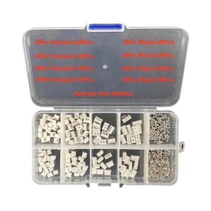 Imagem de Kit De Conectores Terminais Crimp JST SH 1.0mm 1.25mm 2.0mm 2.54mm Macho E Fêmea