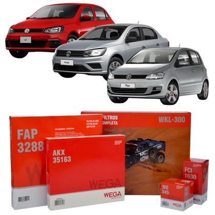 Imagem de Kit de Filtros Wega Fox Gol Voyage 1.0 12v 3c