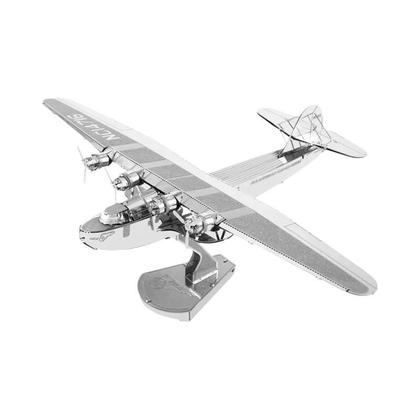 Imagem de Kit De Modelo De Avião De Metal 3D DIY Brinquedo De Quebra-cabeça De Corte a Laser Para Crianças