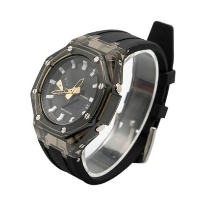 Imagem de Kit De Modificação Transparente Casioak GA2100 GA2110 Com Pulseira De Borracha E Acessórios De