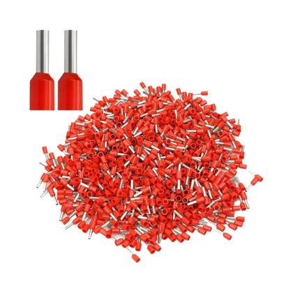 Imagem de Kit De Terminais De Conexão Isolados 500 Peças Conectores Crimp E0508 E7508 E1008 E1508 E2508