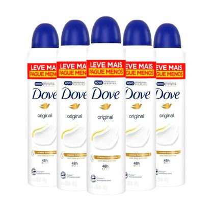 Imagem de Kit Desodorante Aerosol Dove Original 250ml - 5 unidades