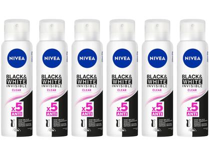 Imagem de Kit Desodorante Nivea 6 Unidades Invisible