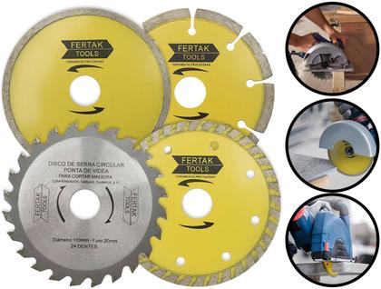 Imagem de Kit Discos Para Serralheria E Construção Profissional Fertak