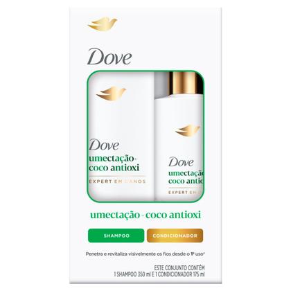 Imagem de Kit Dove Umectação e Coco Antioxi Expert em Danos Shampoo 350ml e Condicionador 175ml