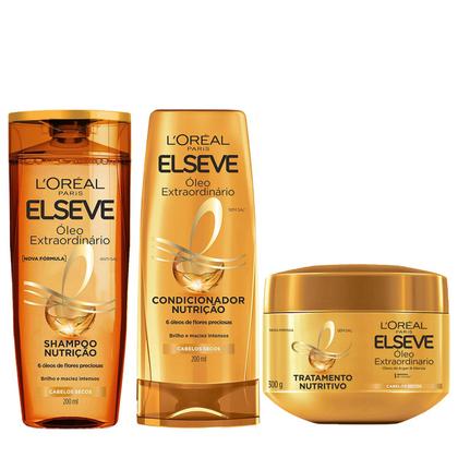 Imagem de Kit elseve shampoo + cond + máscara óleo extraordinário