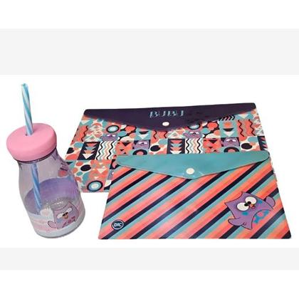 Imagem de Kit Escolar - Pasta A4, Pasta A5 E Garrafinha