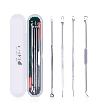 Imagem de Kit Extrator de Cravos, Kit acne para Limpeza de Pele com 4 ferramentas