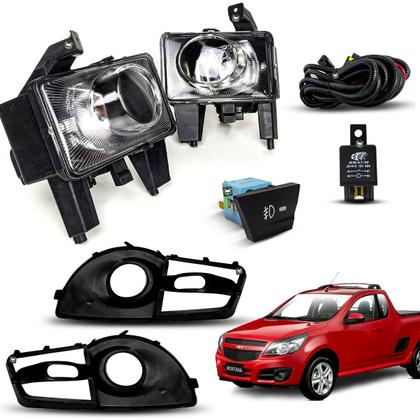 Imagem de Kit Farol de Milha Com Grade Montana 2011 2012 2013 2014 2015 2016