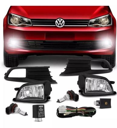 Imagem de Kit Farol Neblina Milha Gol Voyage G6 2012 2013 2014 2015 2016 Botao modelo original