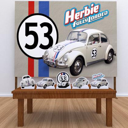 Imagem de Kit  Festa Prata  Aniversário Herbie  Meu Fusca Turbinado -IMPAKTO VISUAL