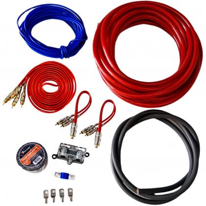 Imagem de kit Fiação Instalação som Amplificador Modulo até 800w RMS