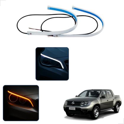 Imagem de Kit Fitas Led DRL Farol + Seta 12v 60cm Duster Oroch 2011 2012 2013 2014 2015 2016 2017 2018 2019 2020