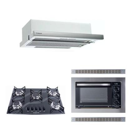 Imagem de Kit Forno De Embutir 45l Cooktop 5 E Depurador Safanelli