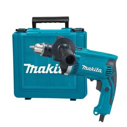 Imagem de Kit Furadeira de Impacto 13mm 710 Watts HP1630 Makita e Maleta