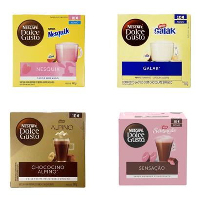 Imagem de Kit Galak Nesquik Alpino Sensação Em Cápsula Dolce Gusto