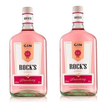 Imagem de Kit Gin Rock'S Strawberry 1000Ml 2 Unidades