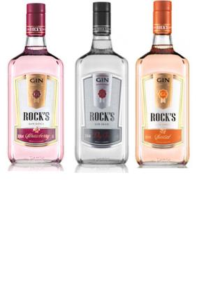 Imagem de Kit Gin Rock's - Strawberry, Seco e Sunset 1000ml cada