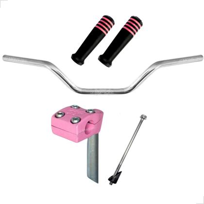 Imagem de Kit Guidão Bike Tipo Poti + Mesinha Suporte + Manoplas Cores