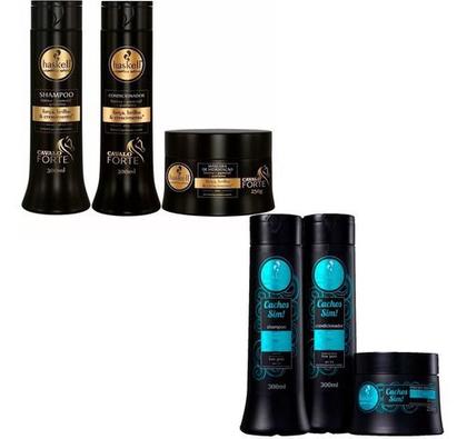 Imagem de Kit Haskell Cavalo Forte 300ml + Kit Cachos Sim 300ml
