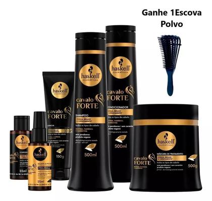 Imagem de Kit Haskell Cavalo Forte 500ml Completo + presente