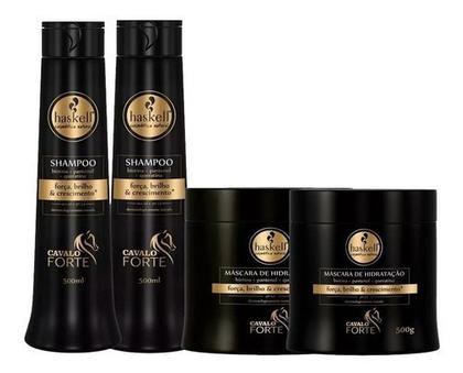 Imagem de Kit Haskell Cavalo Forte Grande 2 Shampoos 2 Máscaras