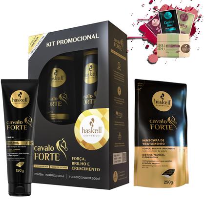 Imagem de Kit Haskell Cavalo Forte Promopack 500ml + Leave-in 150gr