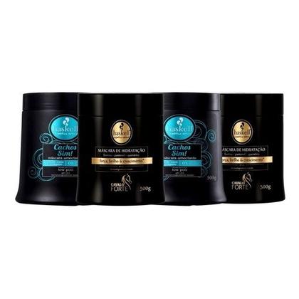 Imagem de Kit Haskell Cronograma 2 Másc Cavalo 2 Másc Cachos Sim 500g