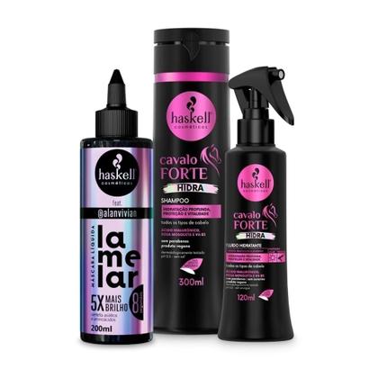 Imagem de Kit Haskell Máscara Líquida Lamelar e Cavalo Forte Hidra
