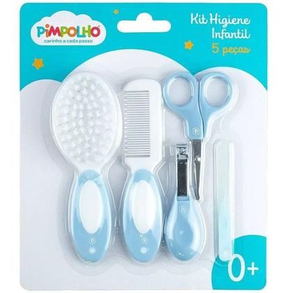 Imagem de Kit Higiene UNHA Bebe 5 Peças com Pente Escova Cabelo Pimpolho