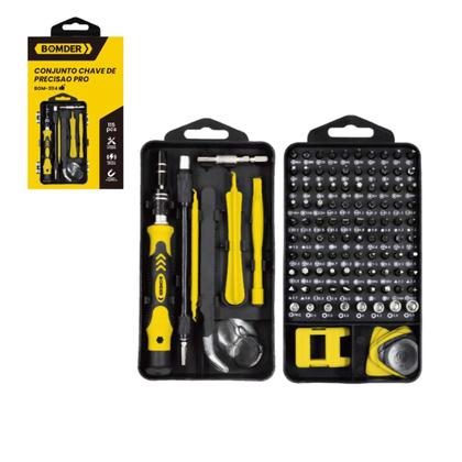 Imagem de Kit Jogo Chaves De Fenda Precisão Magnético 115 Peças Ferramentas Profissional Conserto Celular Notebook Tablet Relógio