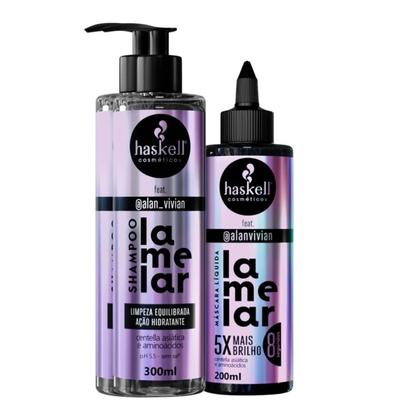 Imagem de Kit Lamelar Haskell By Alan Vivian Shampoo e Máscara Liquida