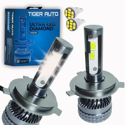 Imagem de Kit Lâmpada Ultra Led Diamond Farol Palio Weekend 96/02 60W 6500k