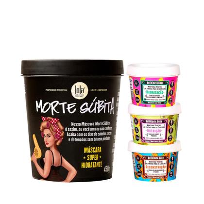 Imagem de Kit Lola Morte Subita Masc 450ml + Bemdita Ghee Cronograma 3x 100ml