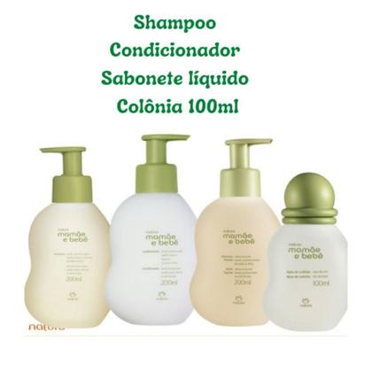 Imagem de kit Mamãe Bebê Natura - Shampoo +Condicionador + Colônia e Sabonete líquido