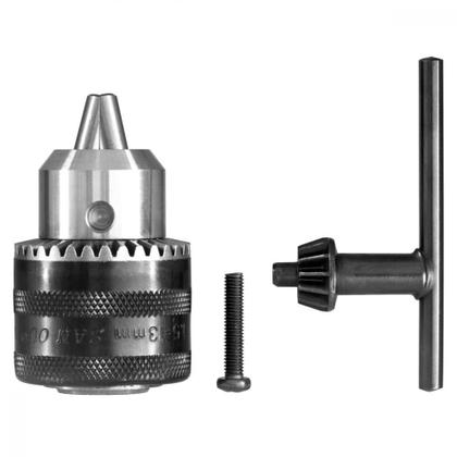 Imagem de Kit Mandril 1/2" 13 mm Tramontina com Parafuso e Chave para Furadeira 42410 3 Peças