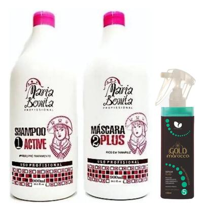 Imagem de Kit Maria Bonita Progressiva Profissional Alisamento