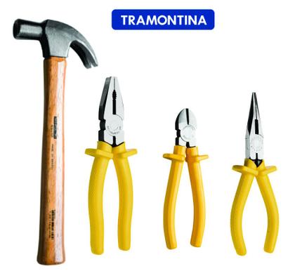 Imagem de  kit Martelo de Unha C/ Cabo 1Alicate Universal 1diagonal 1bico